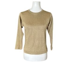Archival John Patrick Metallic Knit Top – Italian Yarn, Vintage 90s/00s